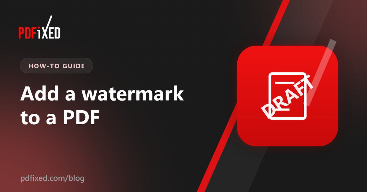 A diagonal DRAFT watermark across a PDF page