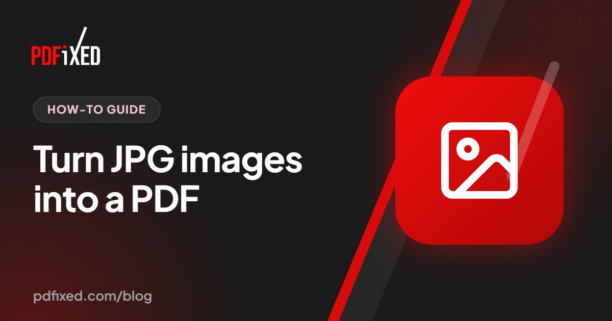 Several photos being combined into one PDF