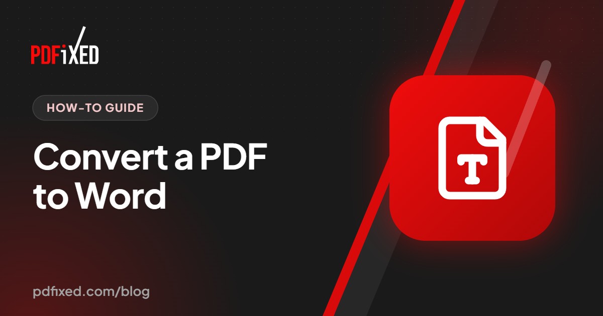 A PDF file being converted into an editable Word document
