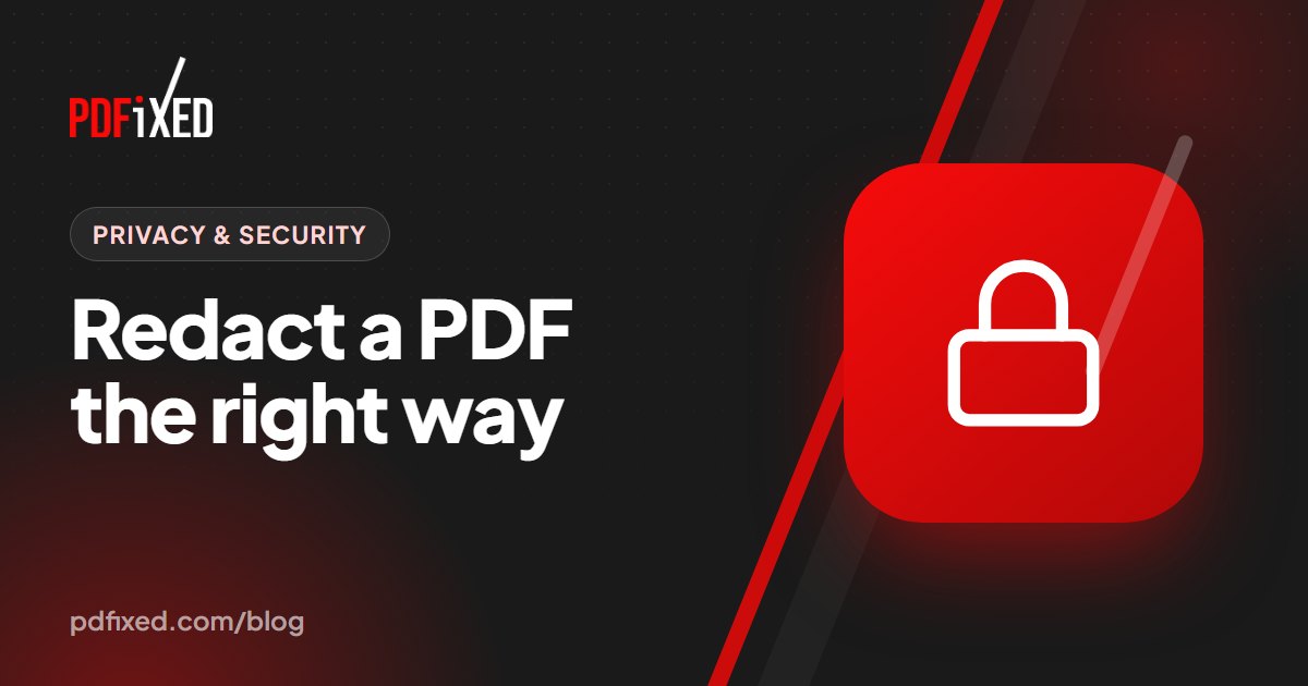 Sensitive text in a PDF being permanently redacted