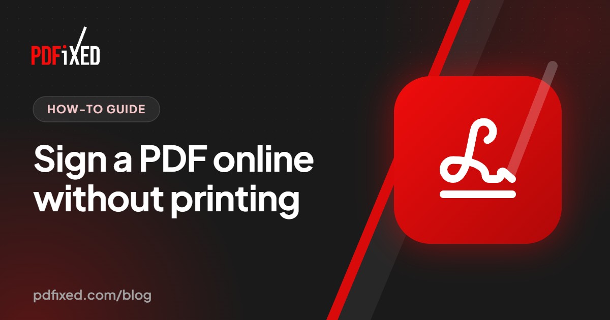 A pen signing a PDF document on a screen