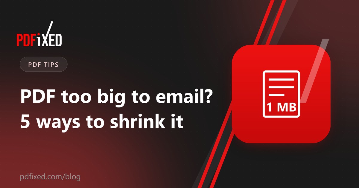 A large PDF file being made smaller so it fits in an email