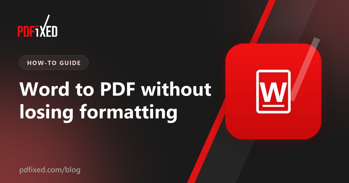 A Word document being converted into a PDF